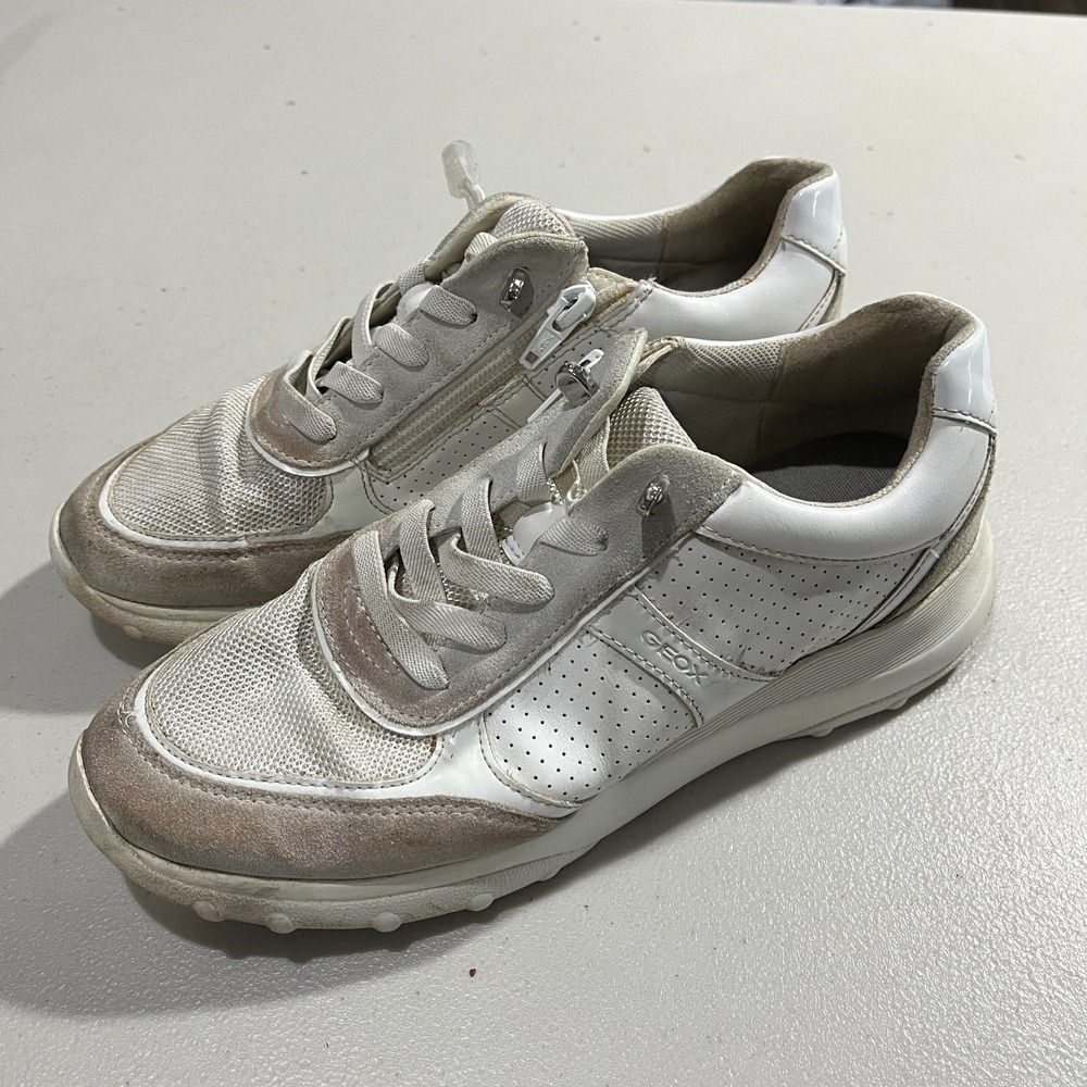 Geox Respira‎ Sneakers Women's 8 Zip Lace Comfort Shoes Italy